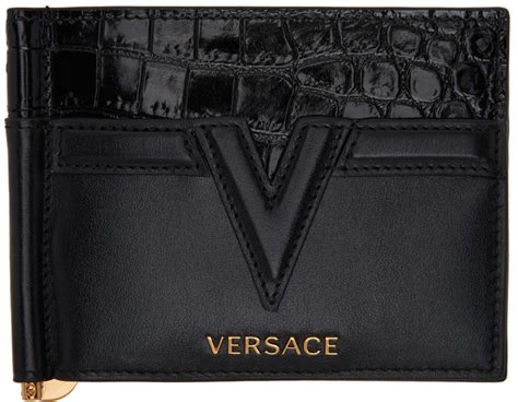 versace money clip wallet